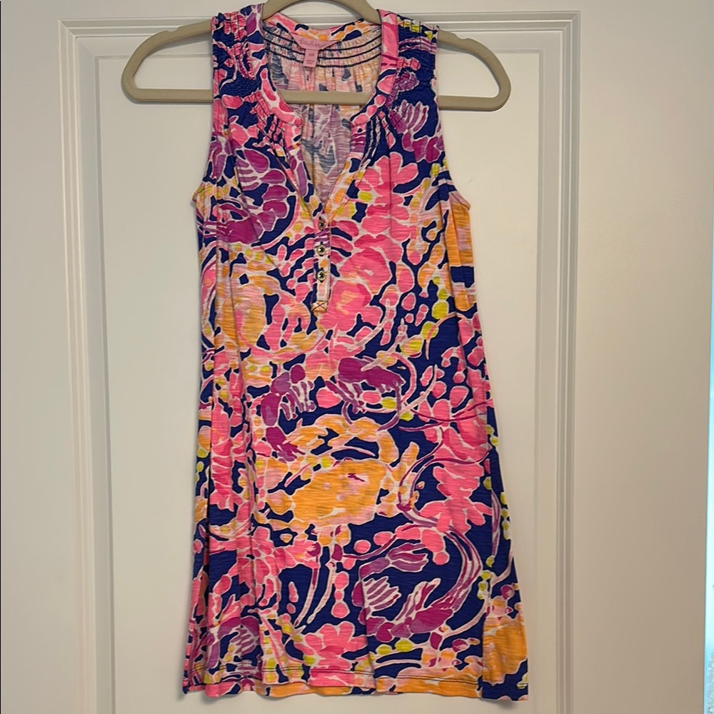 Lilly Pulitzer Vibrant Floral Sleeveless Dress